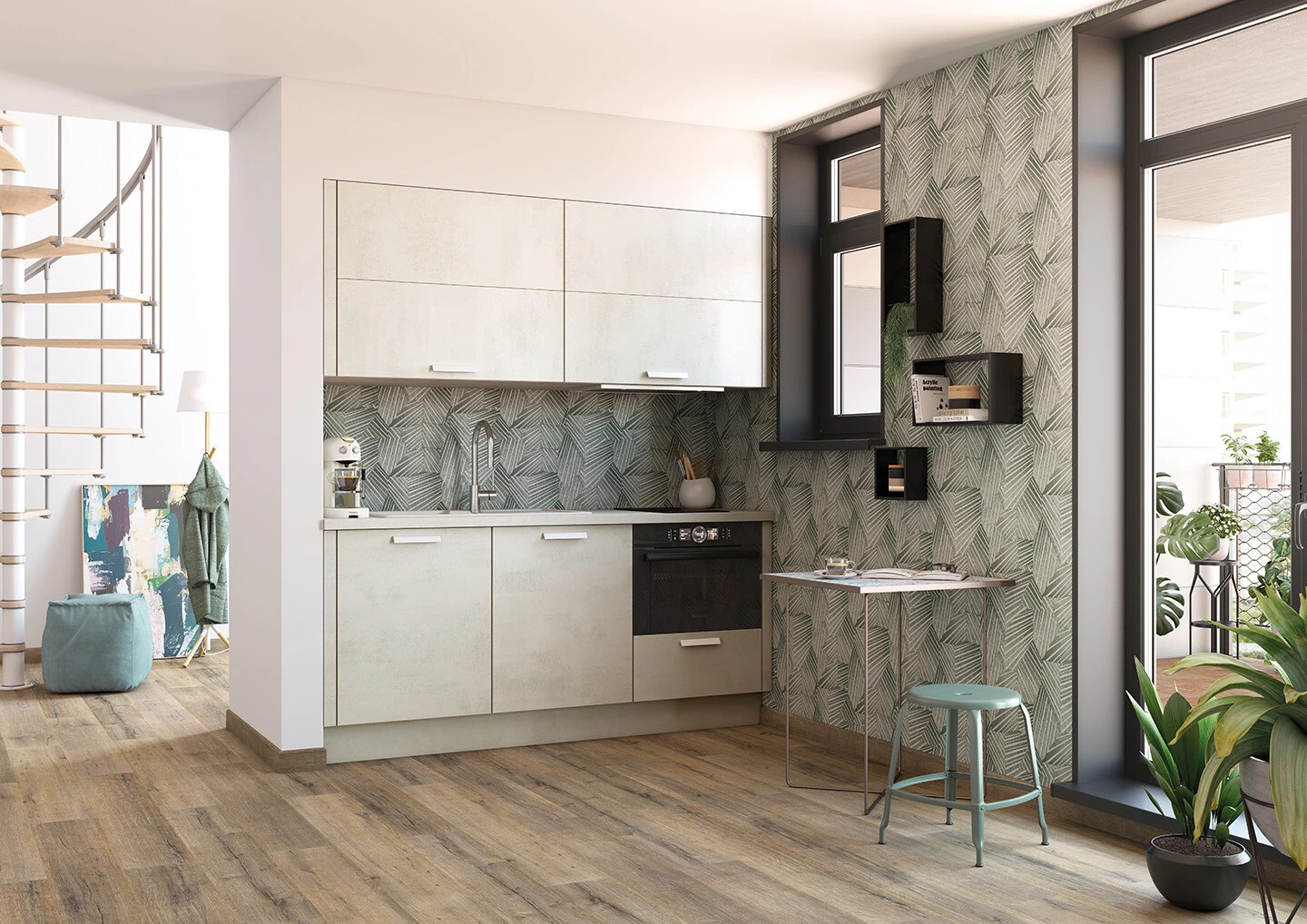 ARIA Béton Blanc Petit Linéaire